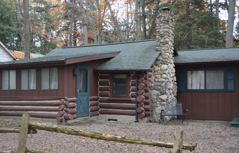 Looking from the street in front