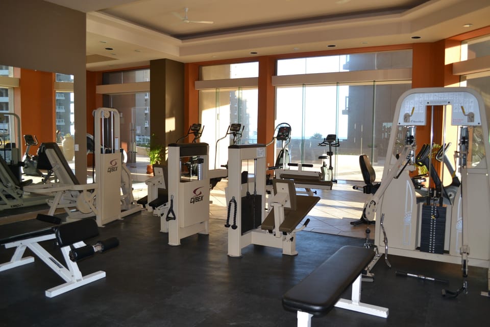 Workout gym off of Phase I lobby.