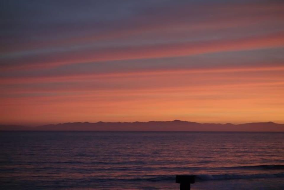 Sunset from the upstairs deck