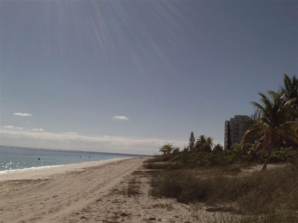 the beach looking west