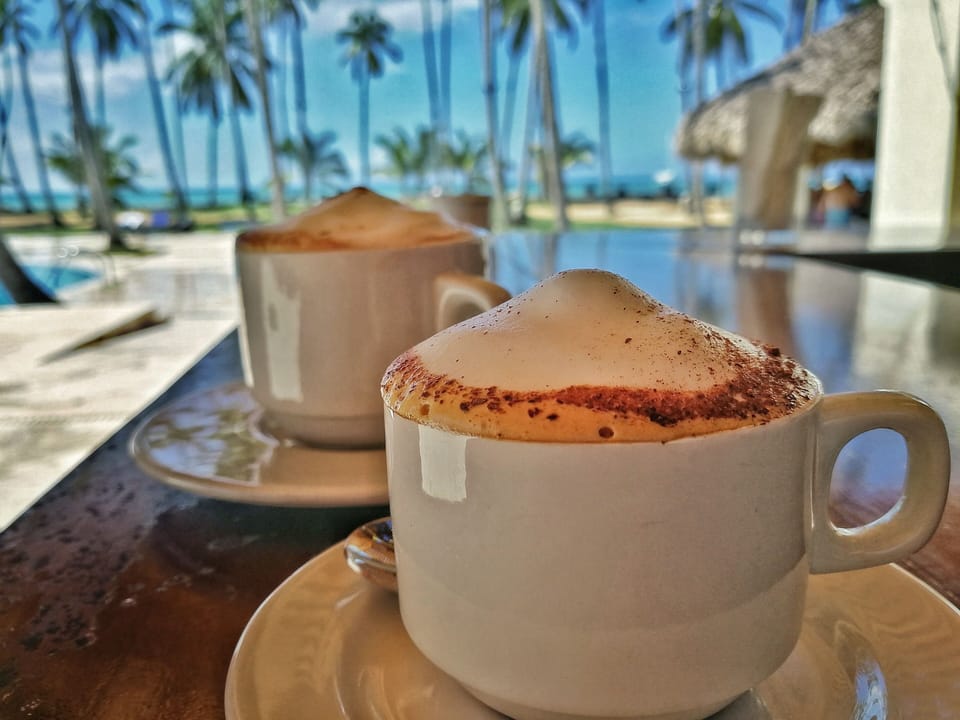 Always amazing coffee at the pool bar 