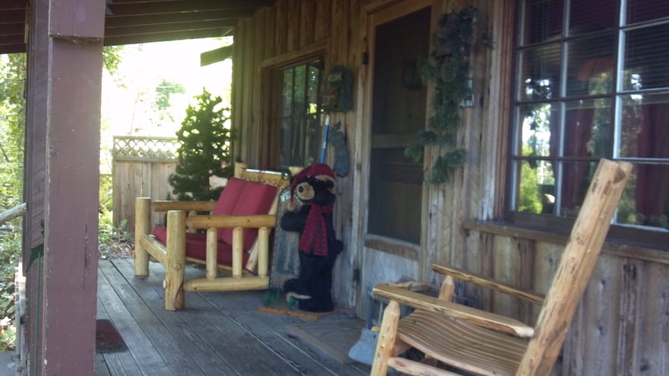 Porch overlooking Silverlake

