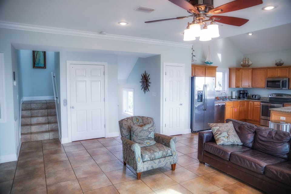 Living Room with elevator access