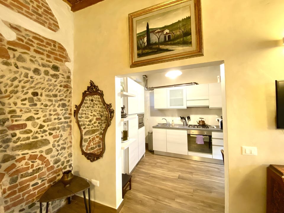 Modern fully equipped kitchen for cooking any meal, includes espresso machine 