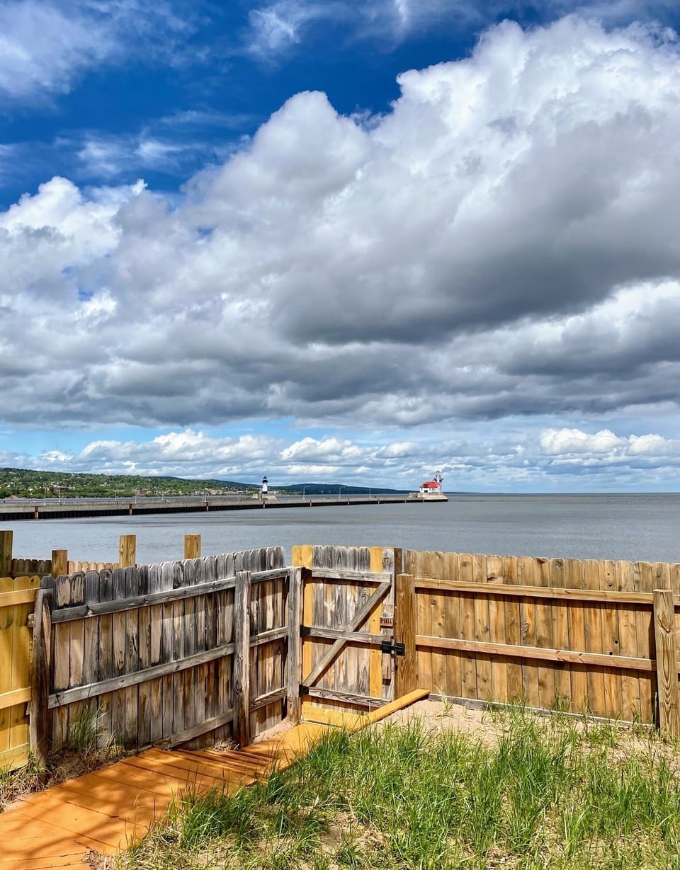 Beach access to Lake Superior