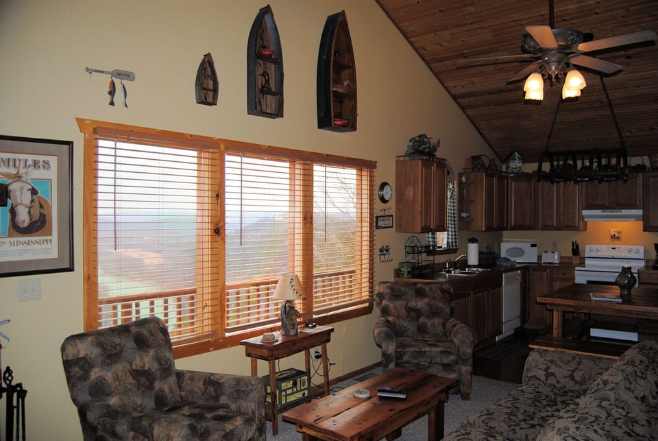 Main level LR and Kitchen Open Floor Plan