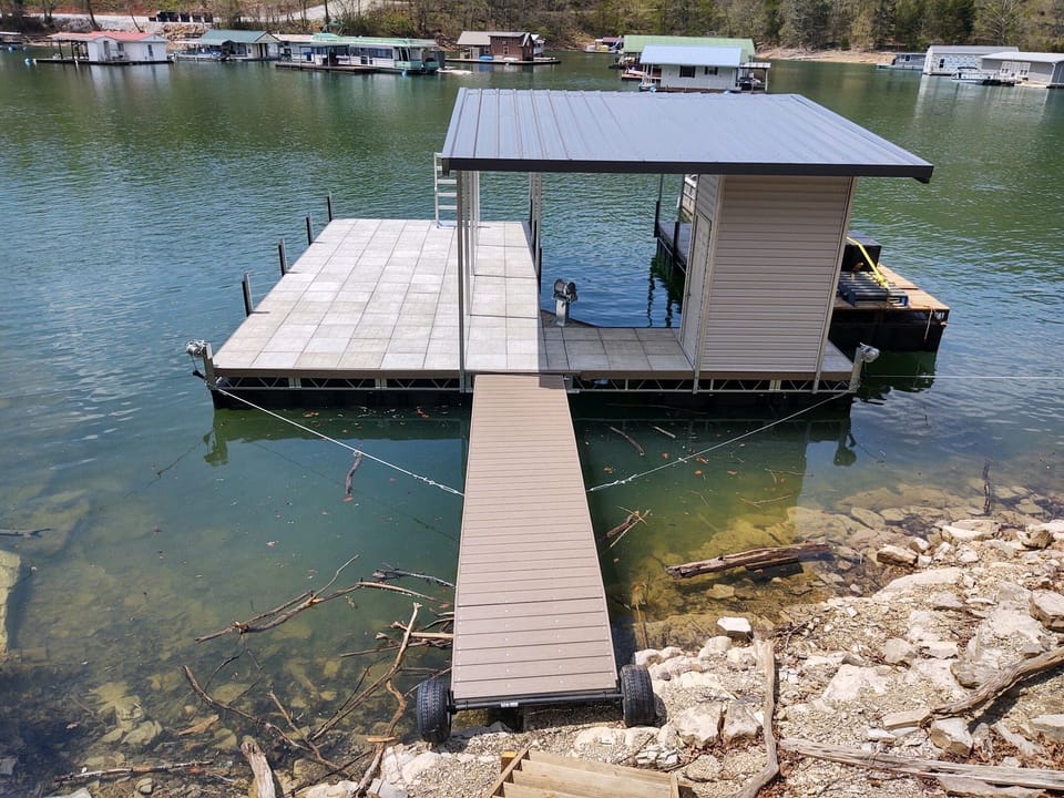 New dock view from steps