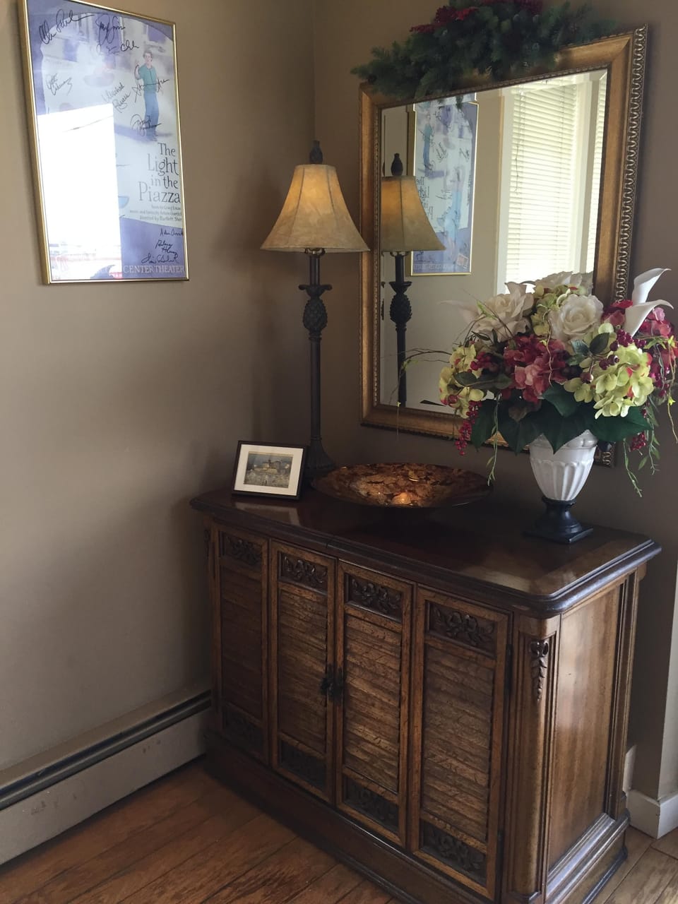 Entry Credenza & Mirror.