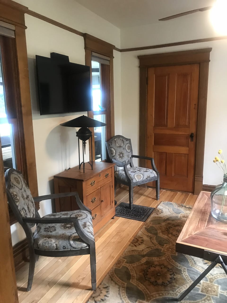 Den with TV and sitting area