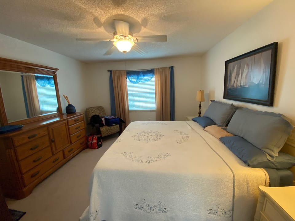 Master Bedroom with king bed. 