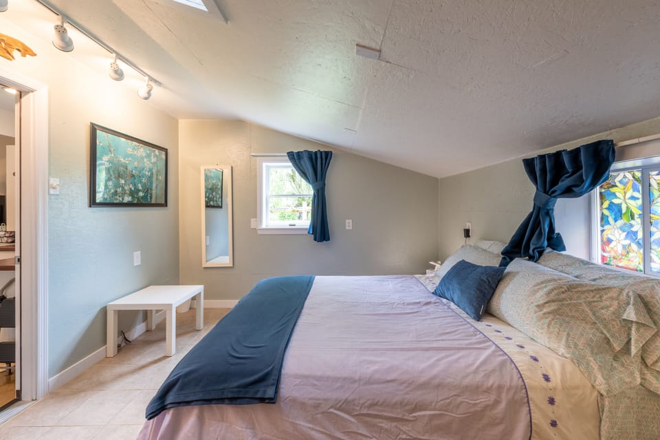 Separate bedroom with locking door