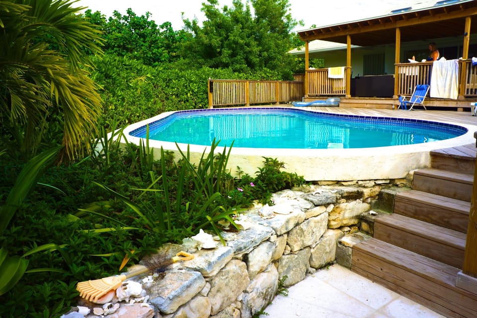 Pool in a totally private tropical oasis