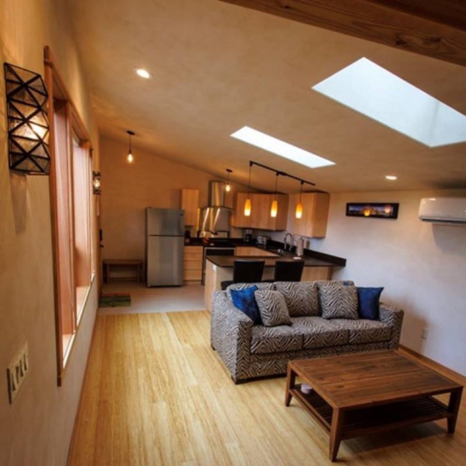 High ceilings for an expansive feel