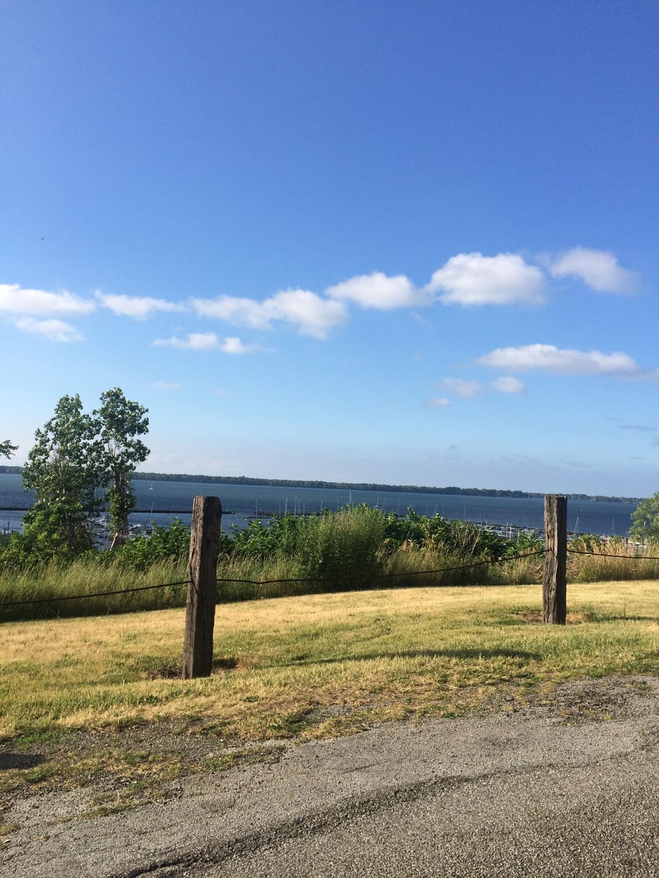 Walk a block to the bluff and catch a famous Erie sunset