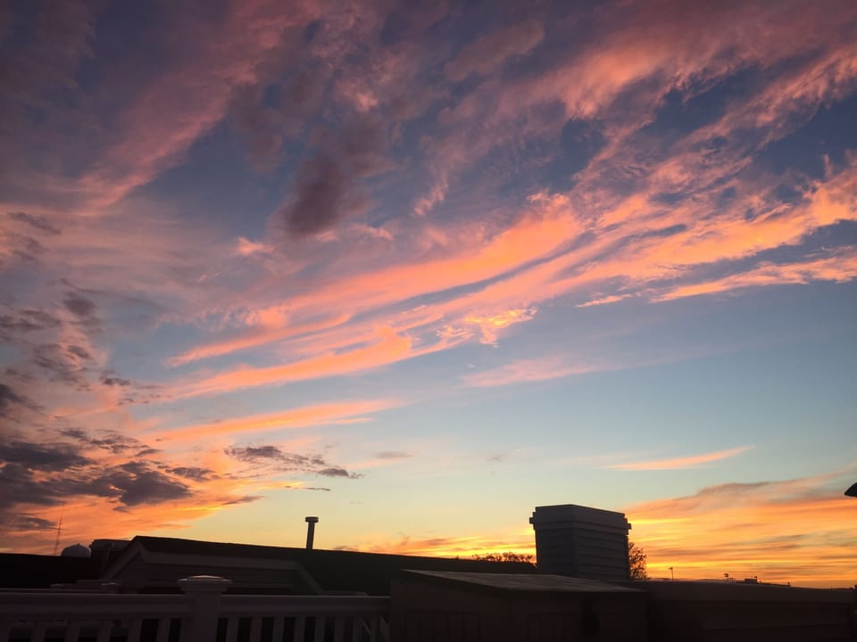 Sunset from the Roof Deck