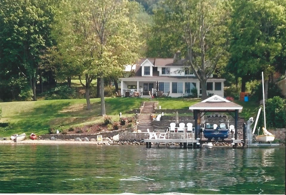 View of DeMarco House from Canandaigua Lake