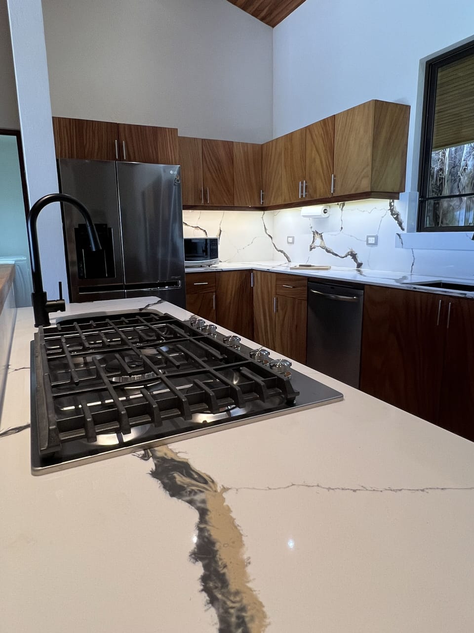 new cook top and countertops