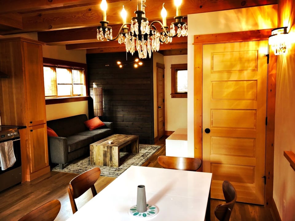 lighting includes vintage 1930s & newly Portland-made fixtures