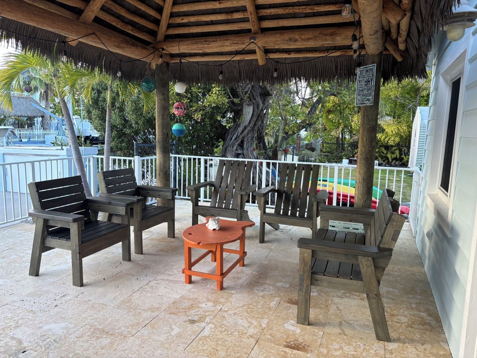 tiki area in back of house