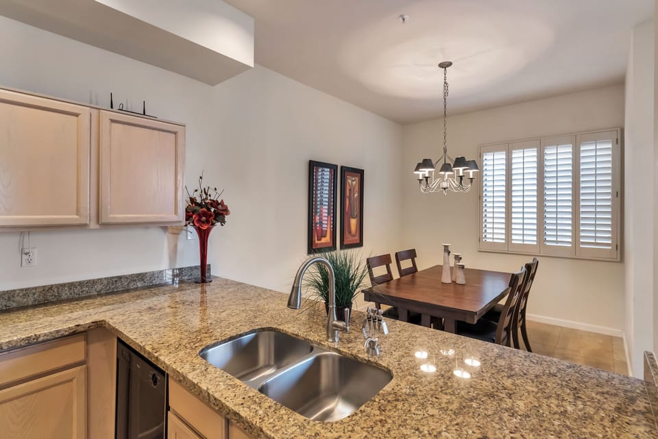 New countertops, sink and faucet!