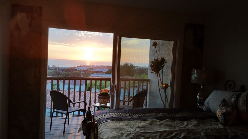 sunset view from master bedroom