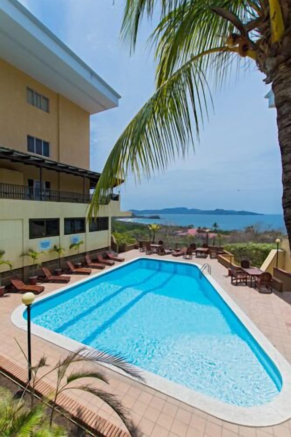 Views of the ocean from the condo pool