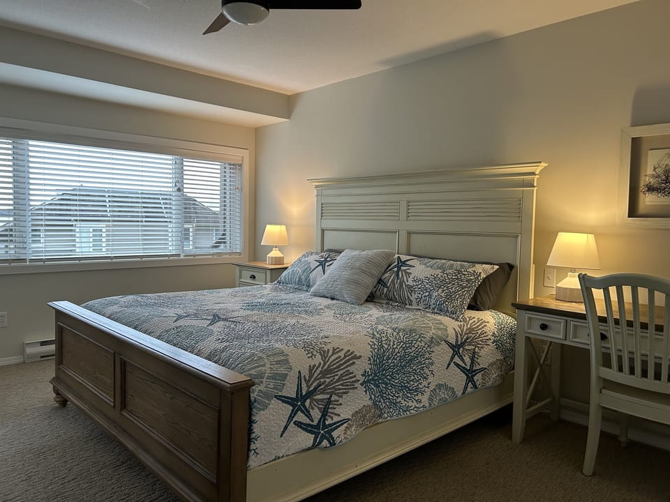 3rd level Primary bedroom comfy king