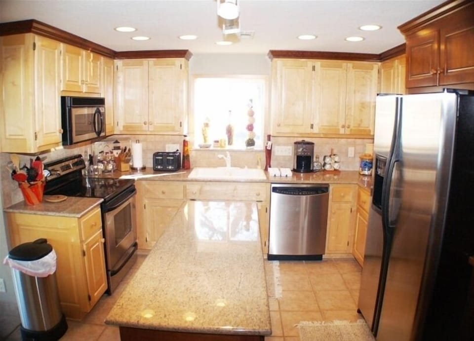 Gourmet Kitchen with Granite Counters and New Appliances