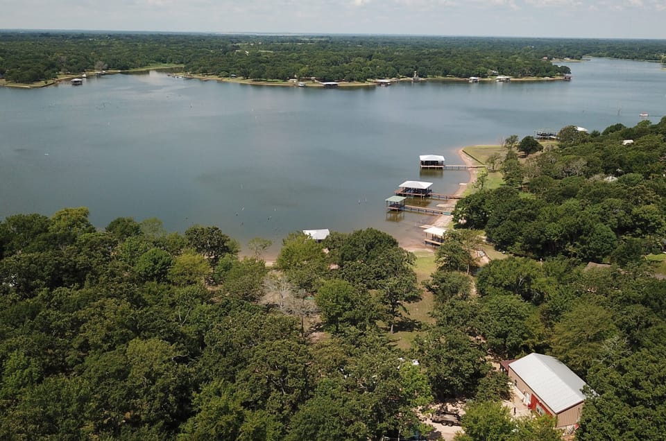 Our quiet cove is the best place to ski on the entire lake!