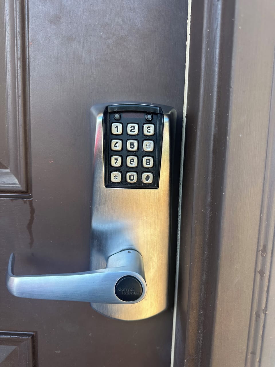 Front Door Keypad.  Code will be sent post-booking.
