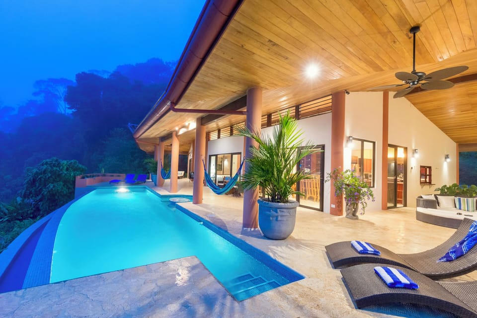 Pool at night