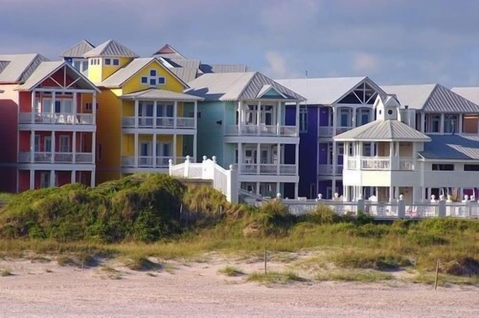 View of Sea Dreams neighborhood from beach
