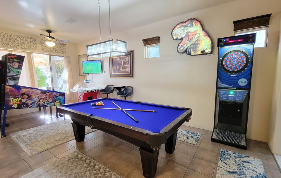8 Foot slate pool table & Shelti Eye 2 Professional Electronic Darts