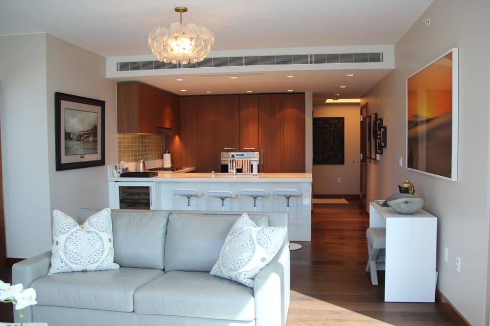 Living room to kitchen