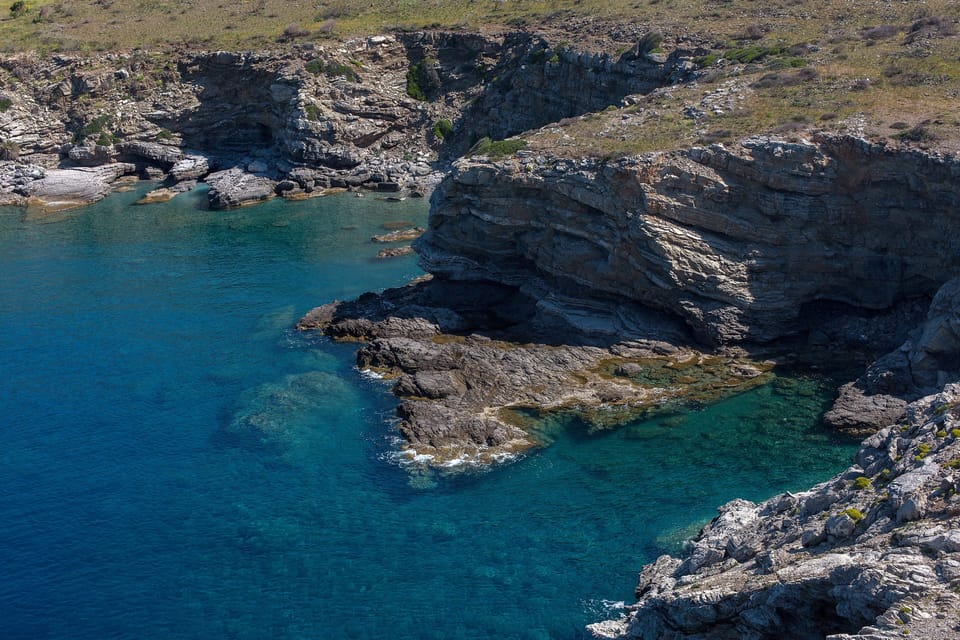 The view of the cove from the villa 