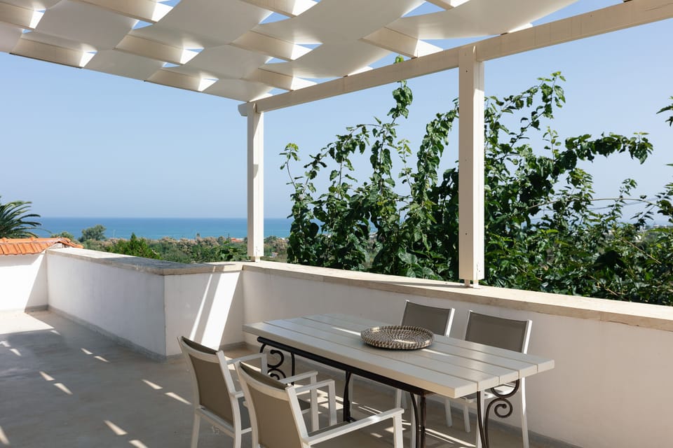 The sea view from the balcony on the first floor