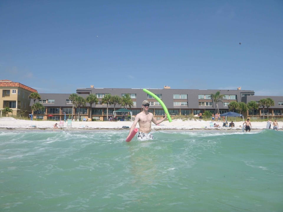 View from water of Condo building