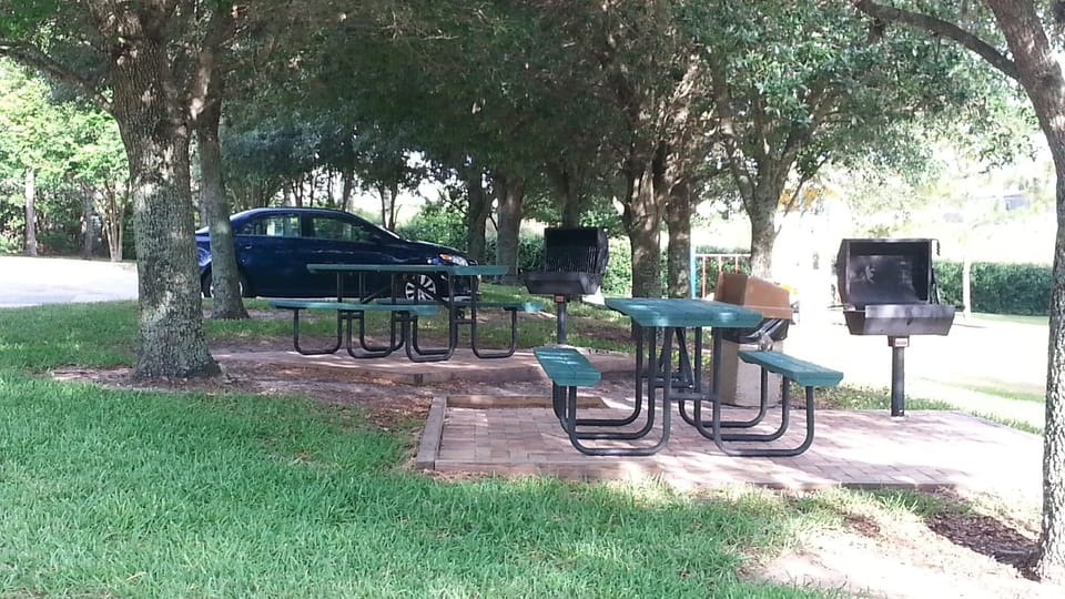BBQ near the building