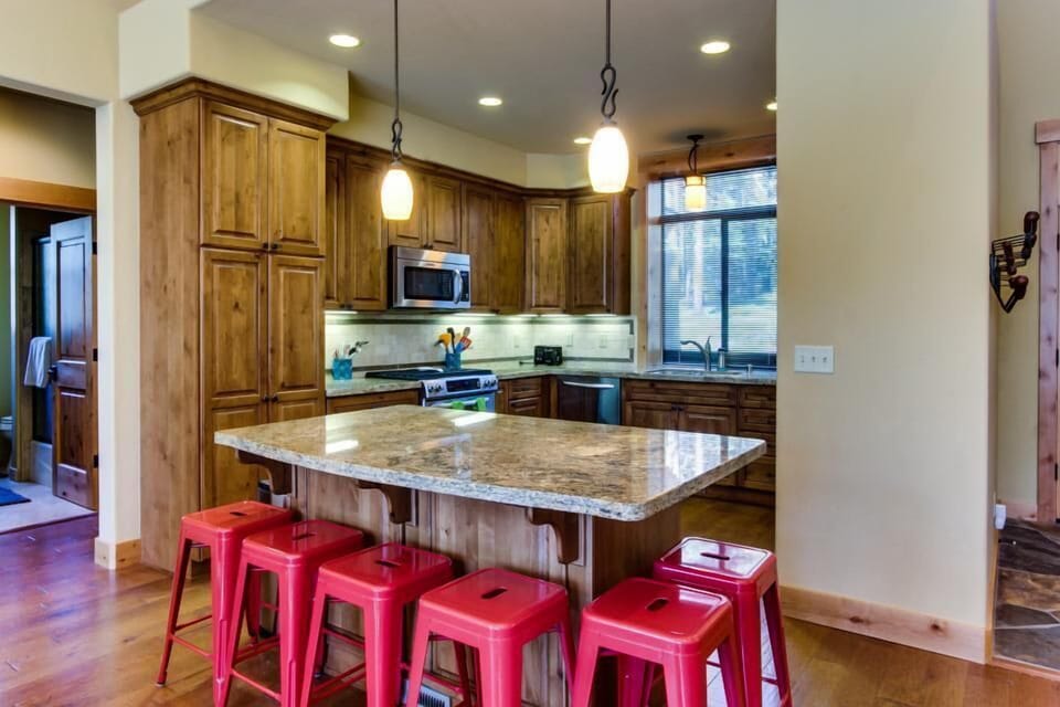 Kitchen island is often the hub of activity in the house