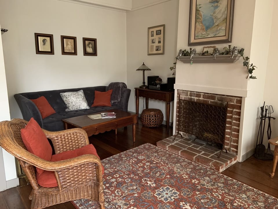 Cozy Living Room with Fireplace