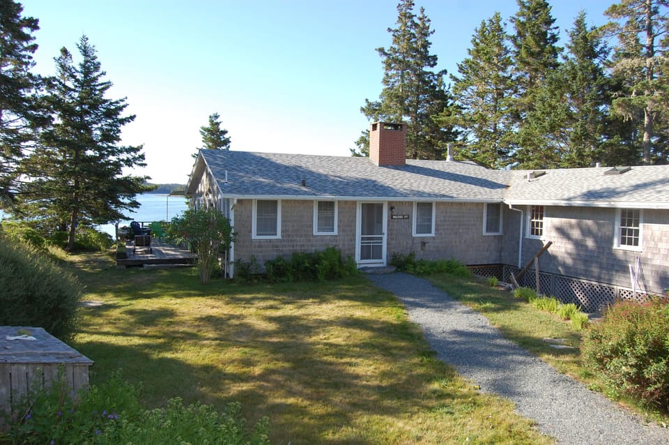 View of house and ocean