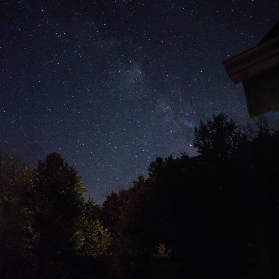 How nice to be able to see all the stars right from our porch!