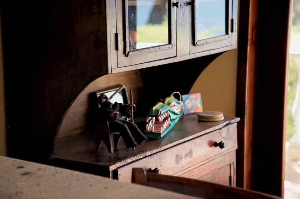 Detail of cupboard outside of kitchen