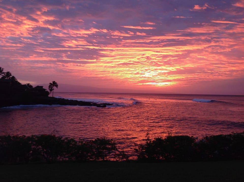 Sometimes you are treated to an exceptional sunset, just outside your unit