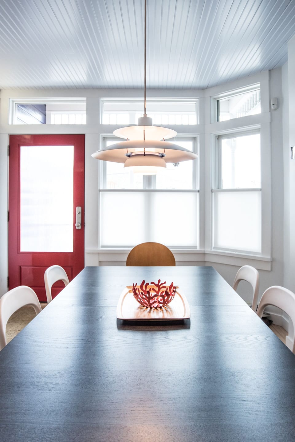 Our dining table expands to seat anywhere from 6 to 12 