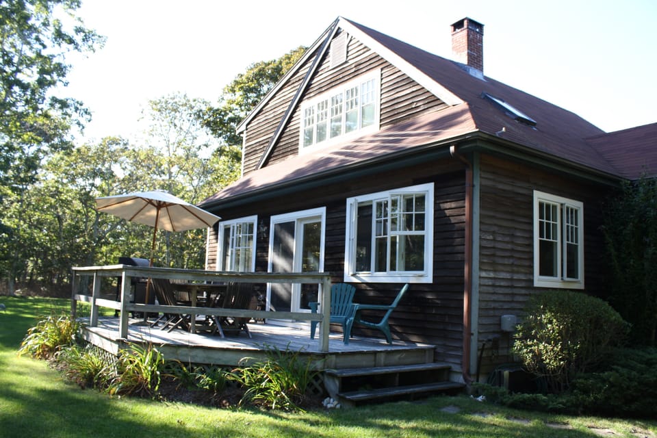 Large deck is great for alfresco dining