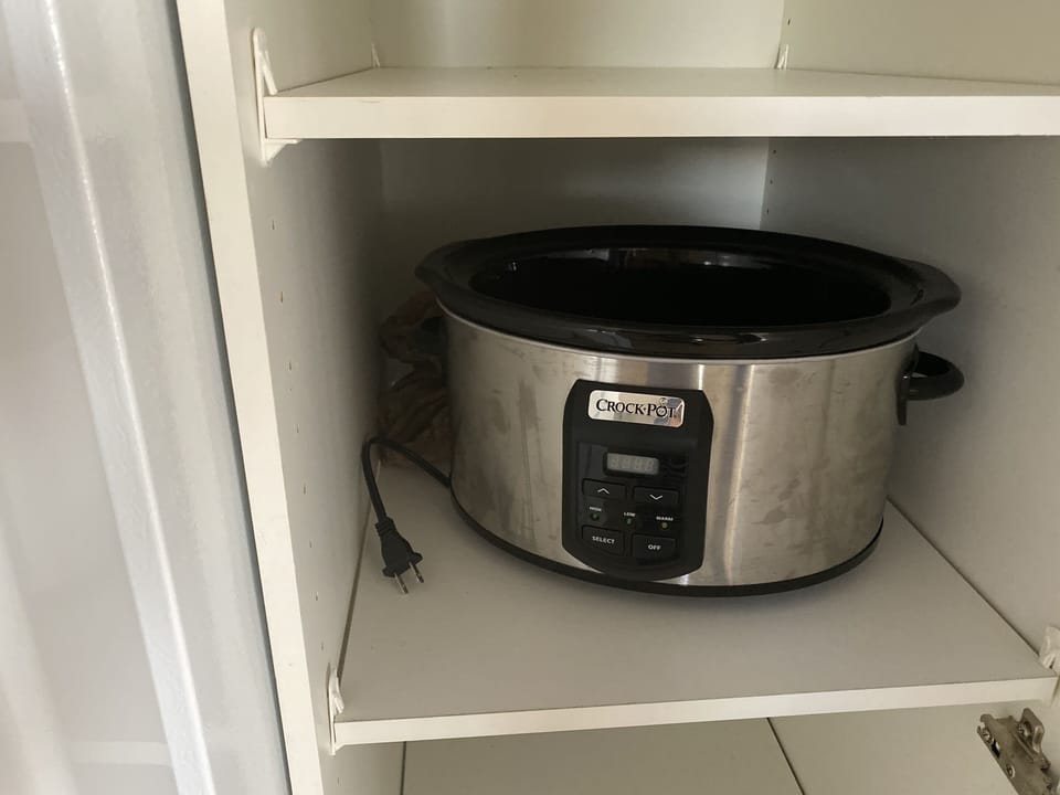 Crock pot for cooking dinner while you're at the beach or pool.
