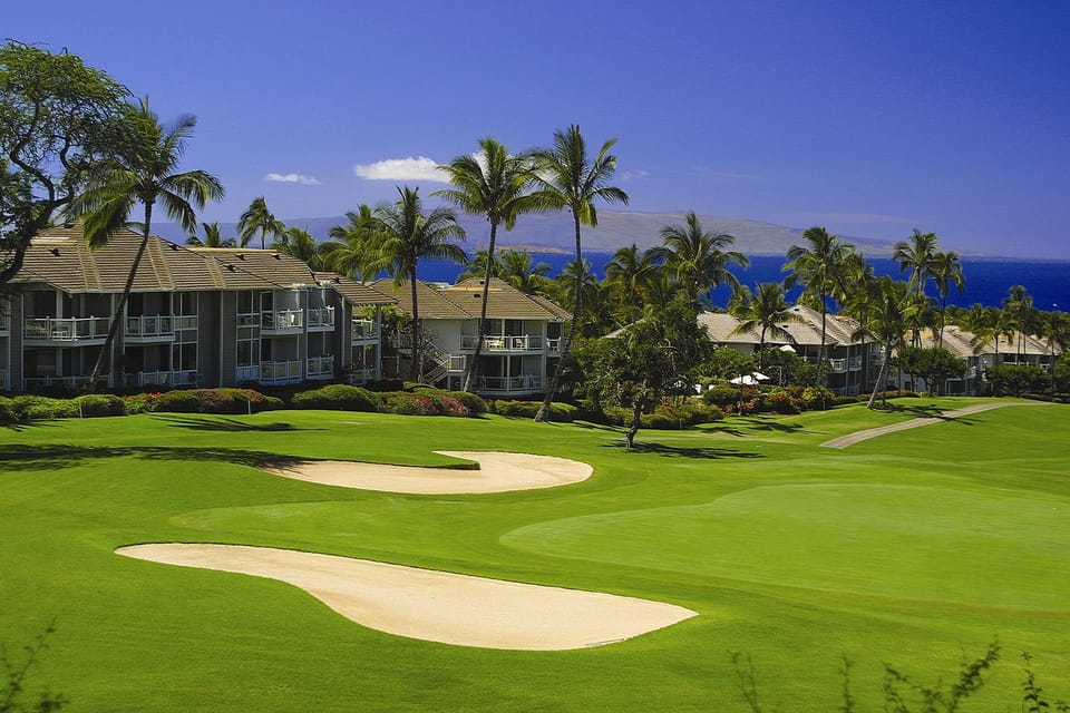Gorgeous golf course. Our building is the closest to the ocean in this picture