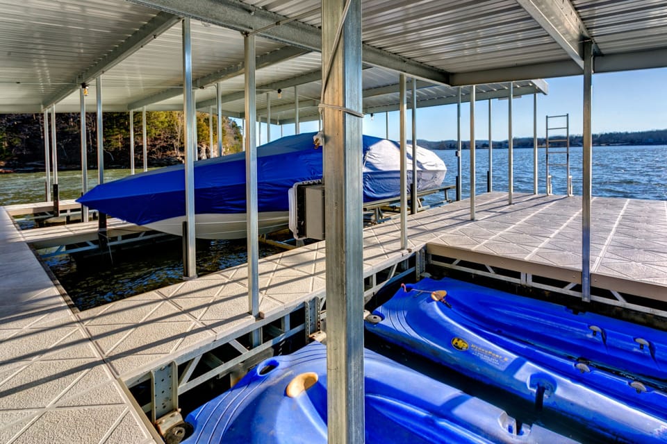 Jet ski slip/swim deck