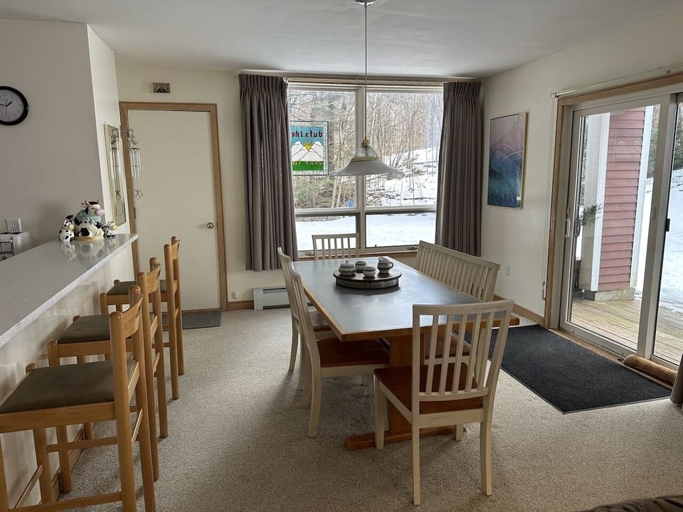 Backdoor to ski adventures! plus plenty of room for java and breakfast.